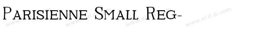 Parisienne Small Reg字体转换